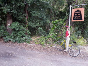 Biking around, Paperbark Camp, Australia