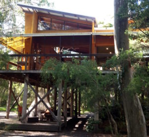 Looking at the restaurant, Paperbark Camp, Australia